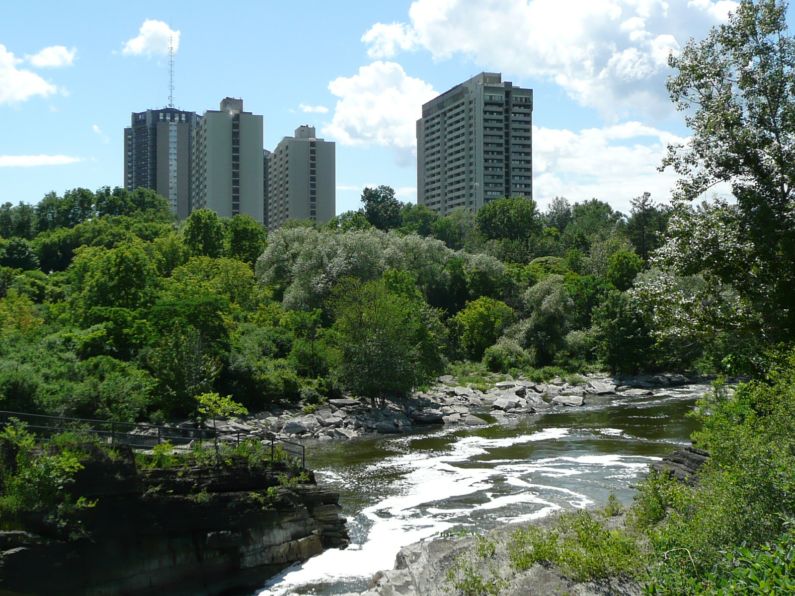 Rideau River in Hog's Back Park, Ottawa, ON