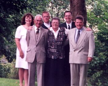 Mom, where she best liked to be - the centre of our family